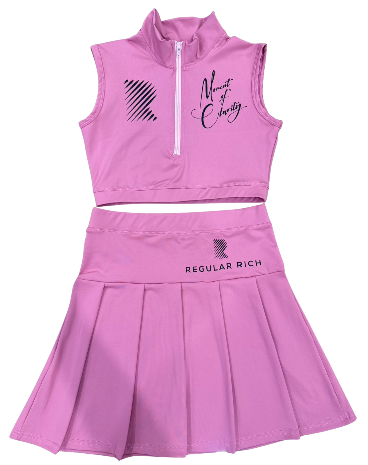 Regular Rich “Moment of Clarity” 2-Piece Sleeveless Tennis Skirt Set